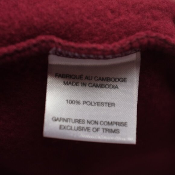 COPY - Classic Editions Red Fleece Vest with Embroidered Bird Design Size L - Picture 9 of 10